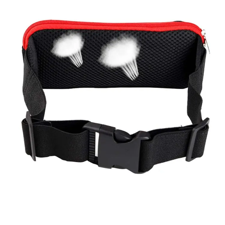 Sports Running Mobile Phone Waterproof Waist Bag, Specification:Under 7 inches(Black)