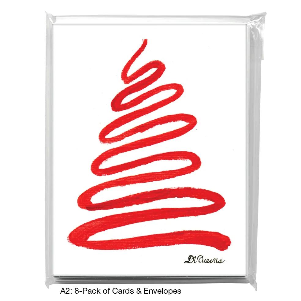 Squigly Tree, Greeting Card (7537)