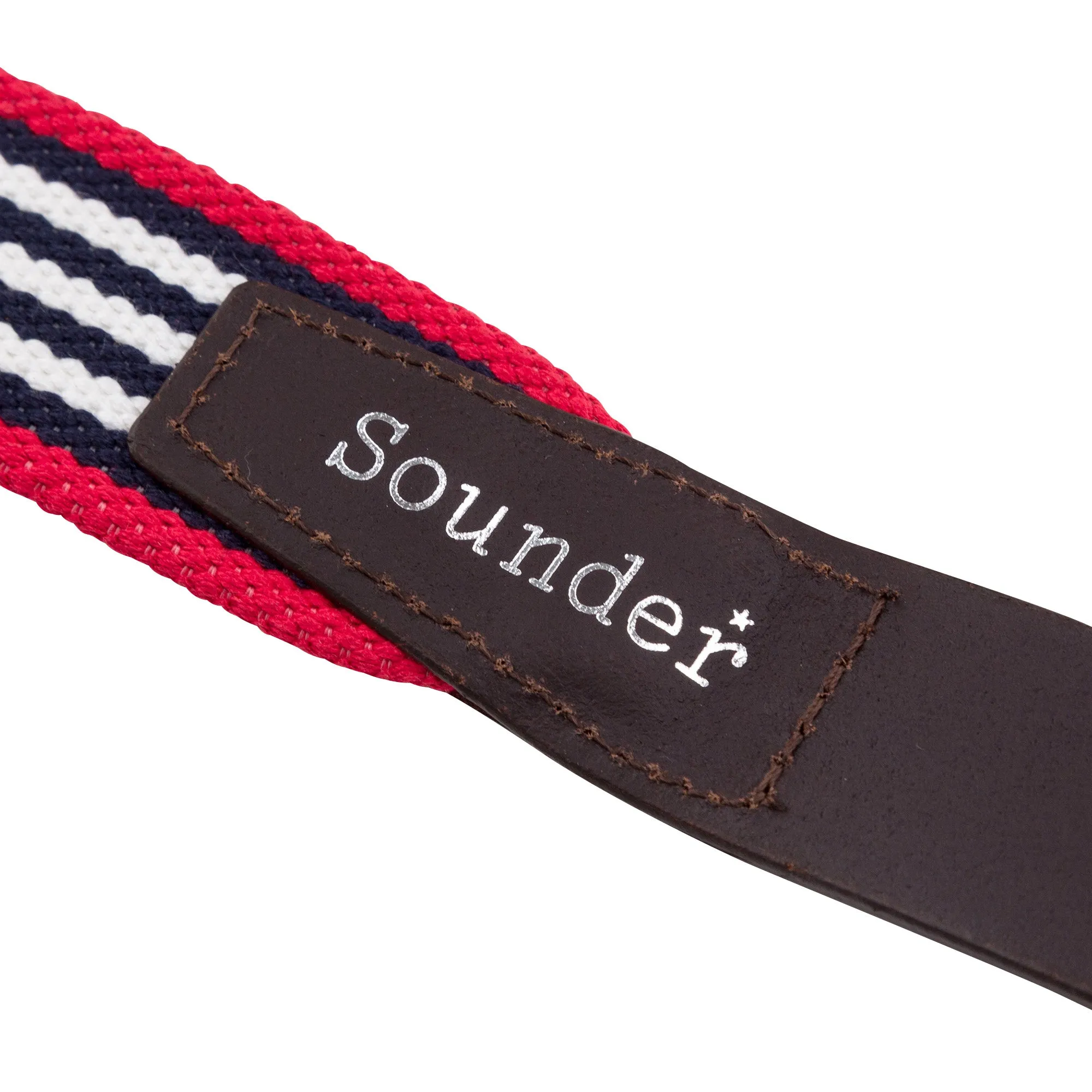 Star Webbing Belt Red Stripe