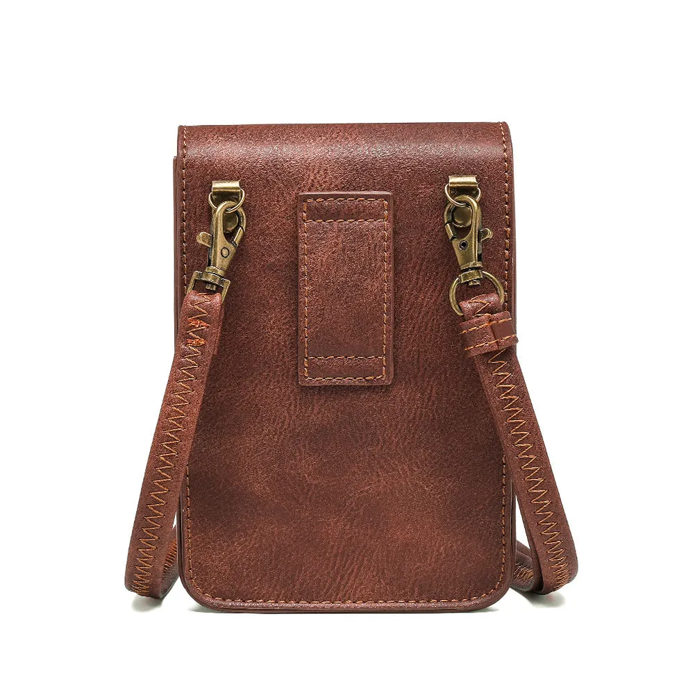 Steampunk Passport Wallets Neck Holder Cell Phone Purse Pouch