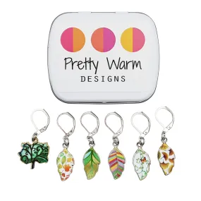Summer Leaves Removable Stitch Markers | Crochet or Knitting