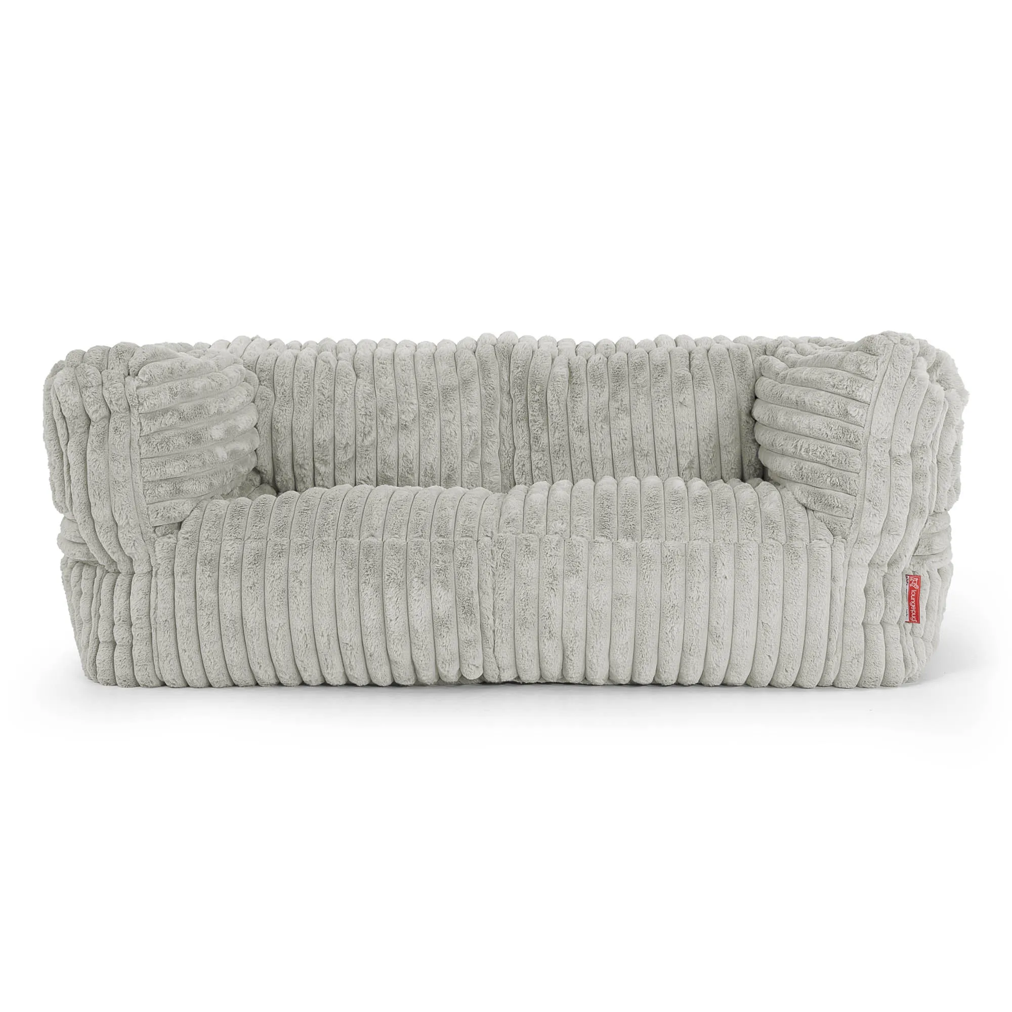 The 2 Seater Albert Sofa Bean Bag - Ultra Plush Cord Sage Green