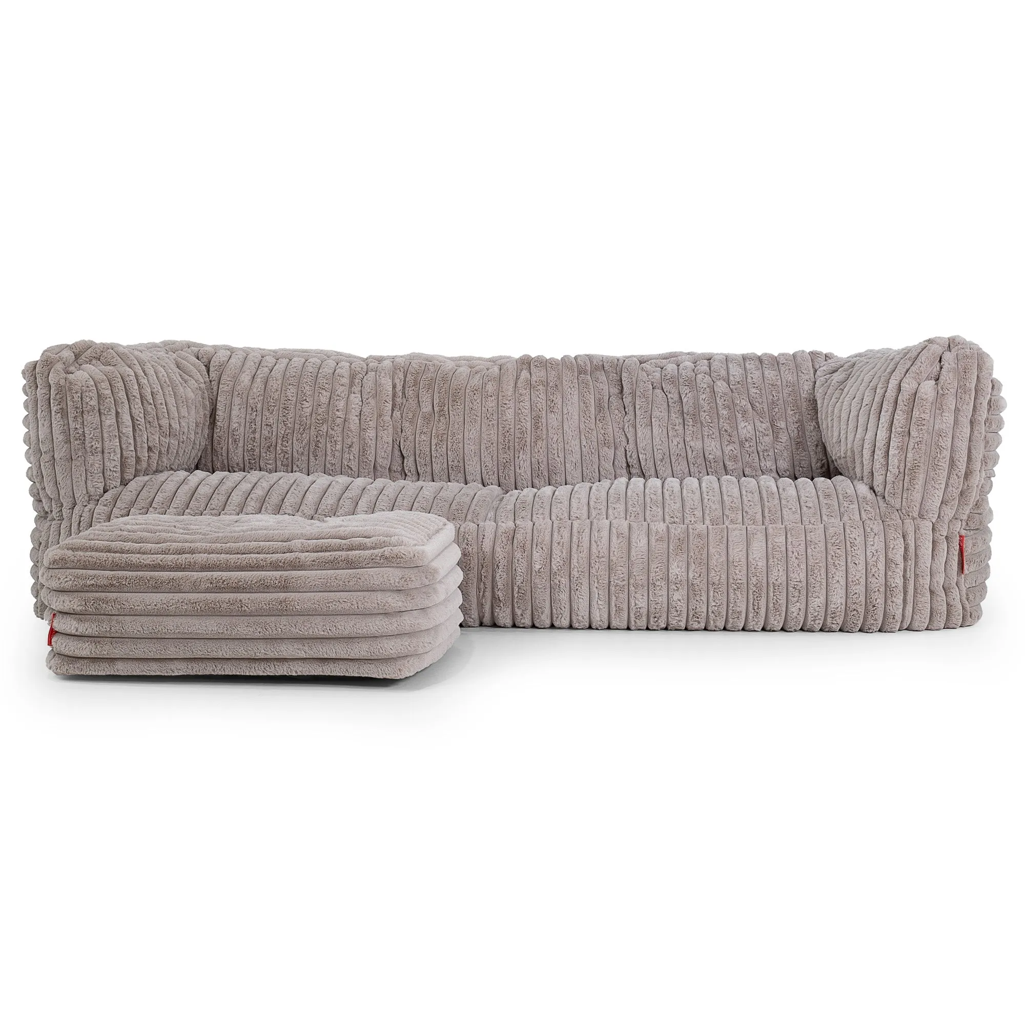 The 3 Seater Albert Sofa Bean Bag - Ultra Plush Cord Minky