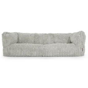 The 3 Seater Albert Sofa Bean Bag - Ultra Plush Cord Sage Green