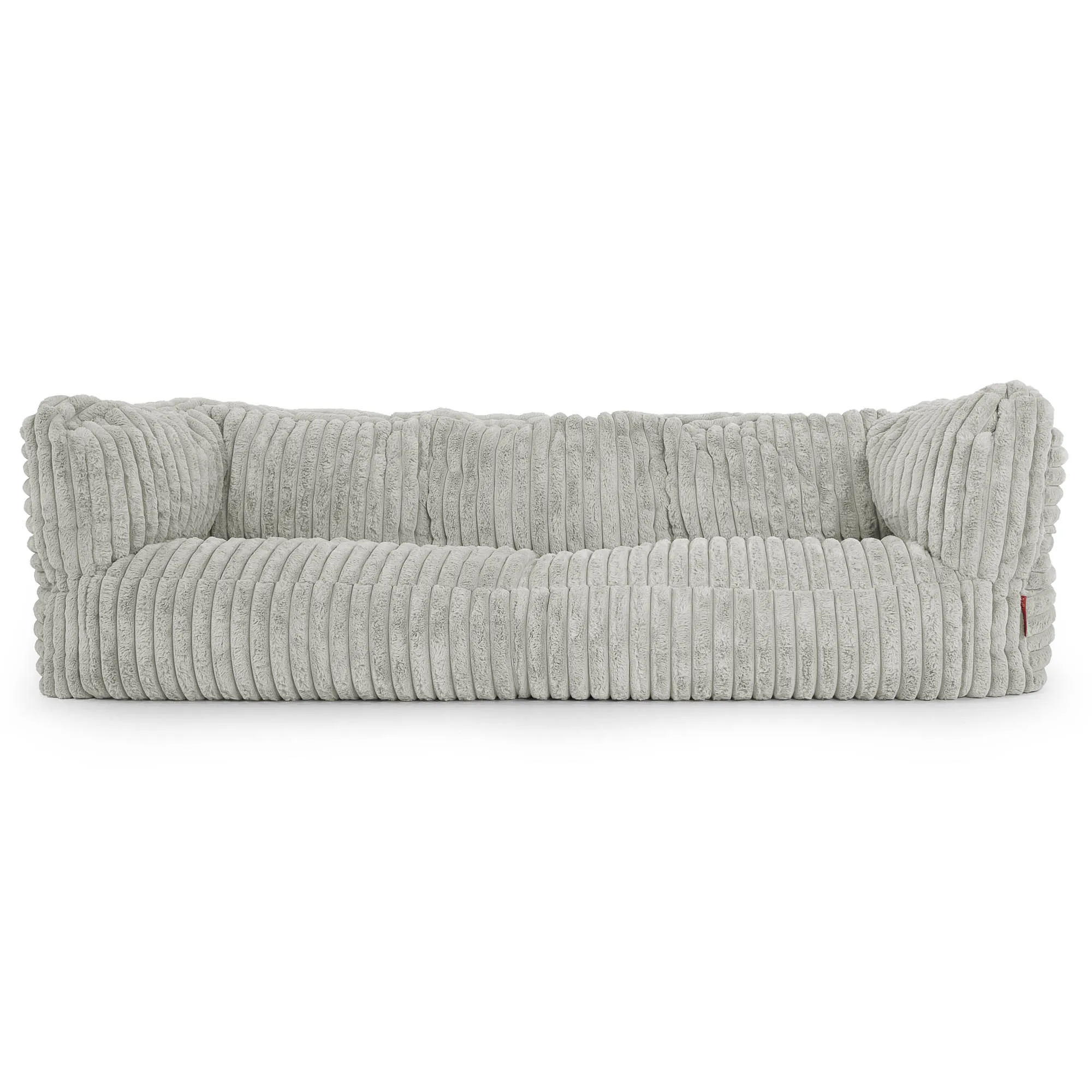 The 3 Seater Albert Sofa Bean Bag - Ultra Plush Cord Sage Green