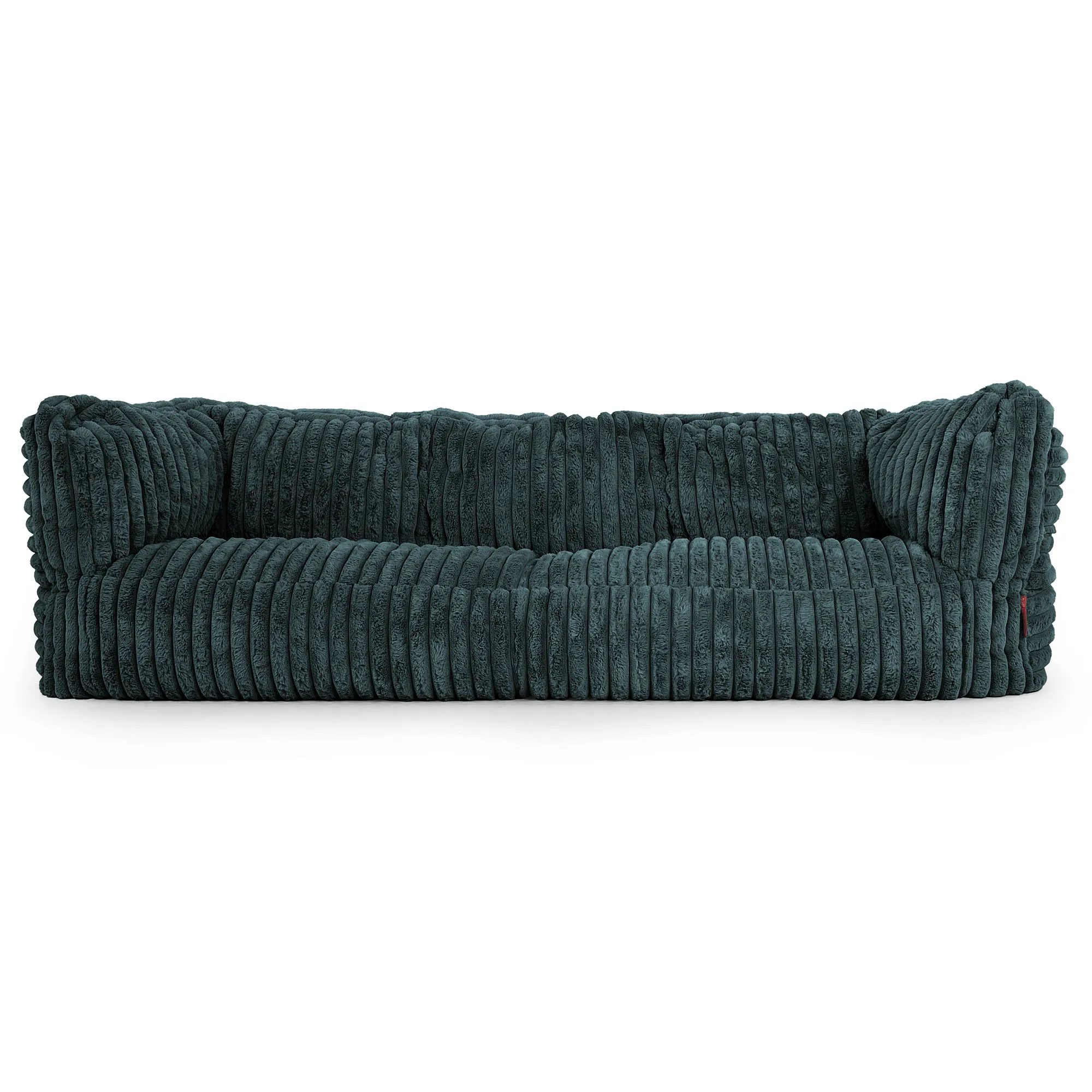 The 3 Seater Albert Sofa Bean Bag - Ultra Plush Cord Teal