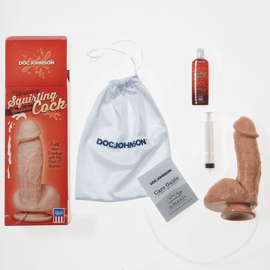 The Amazing 7 Inch Squirting Realistic Cock and Balls