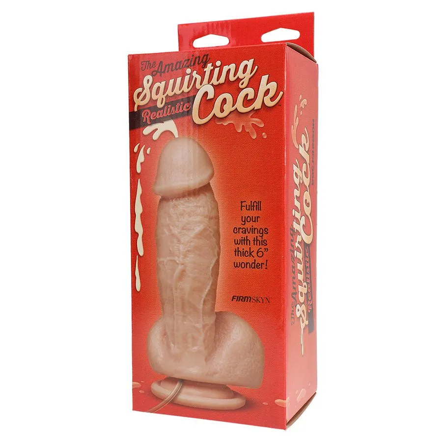 The Amazing 7 Inch Squirting Realistic Cock and Balls