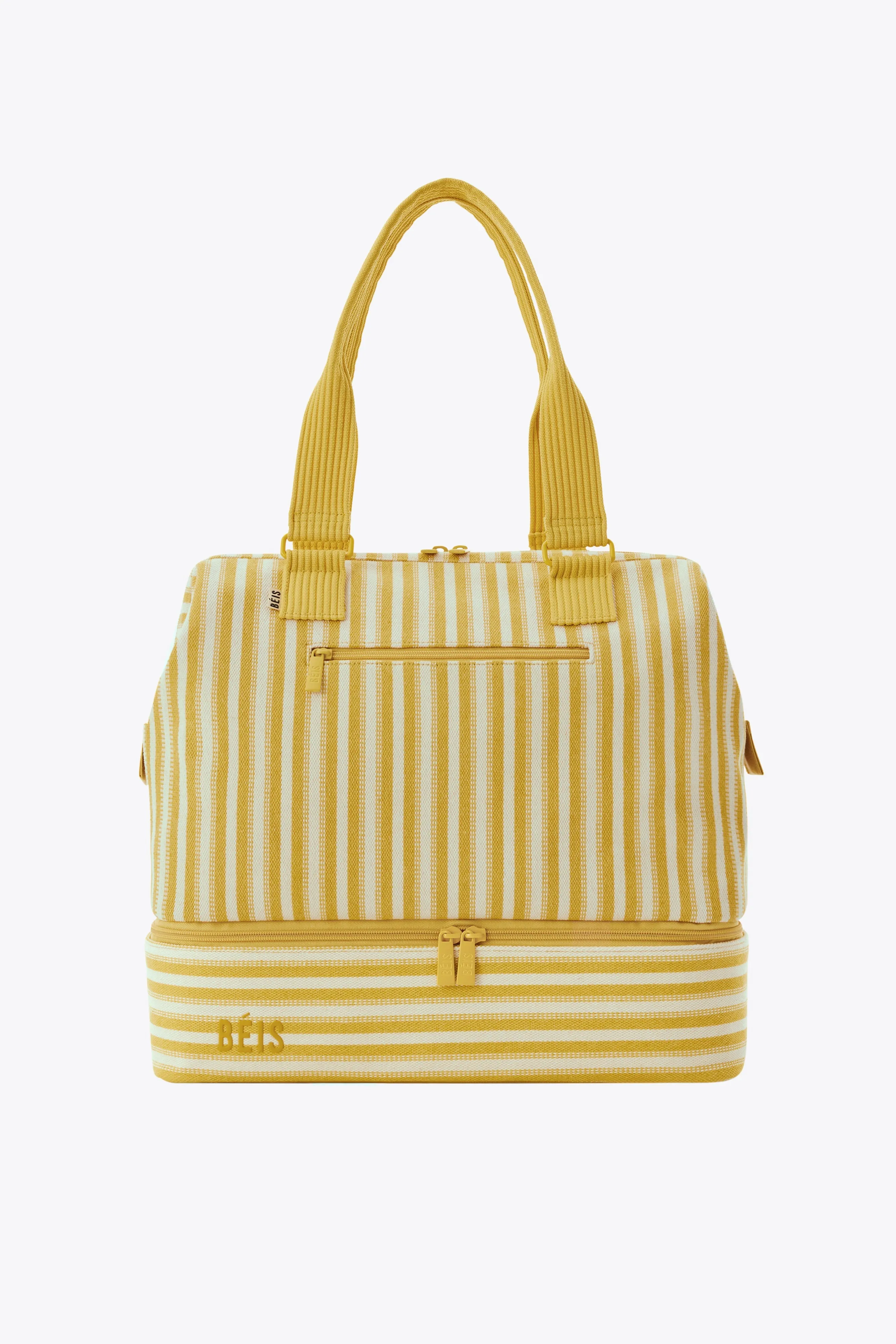 The Mini Weekender in Honey Stripe
