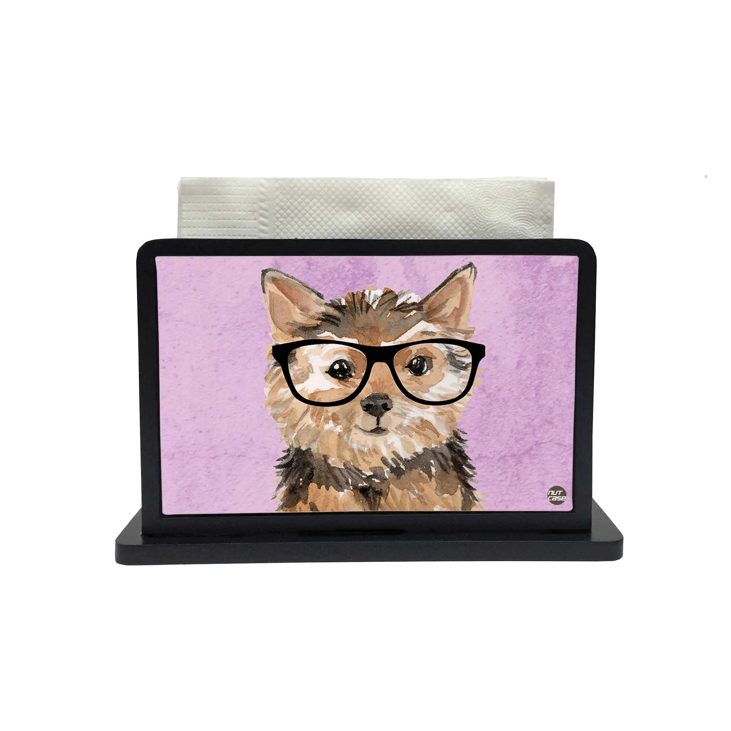 Tissue Holder Paper Napkin Stand - Smart Dog Face