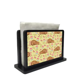 Tissue Paper Napkin Holder Stand - Bear & Rabbit Plying