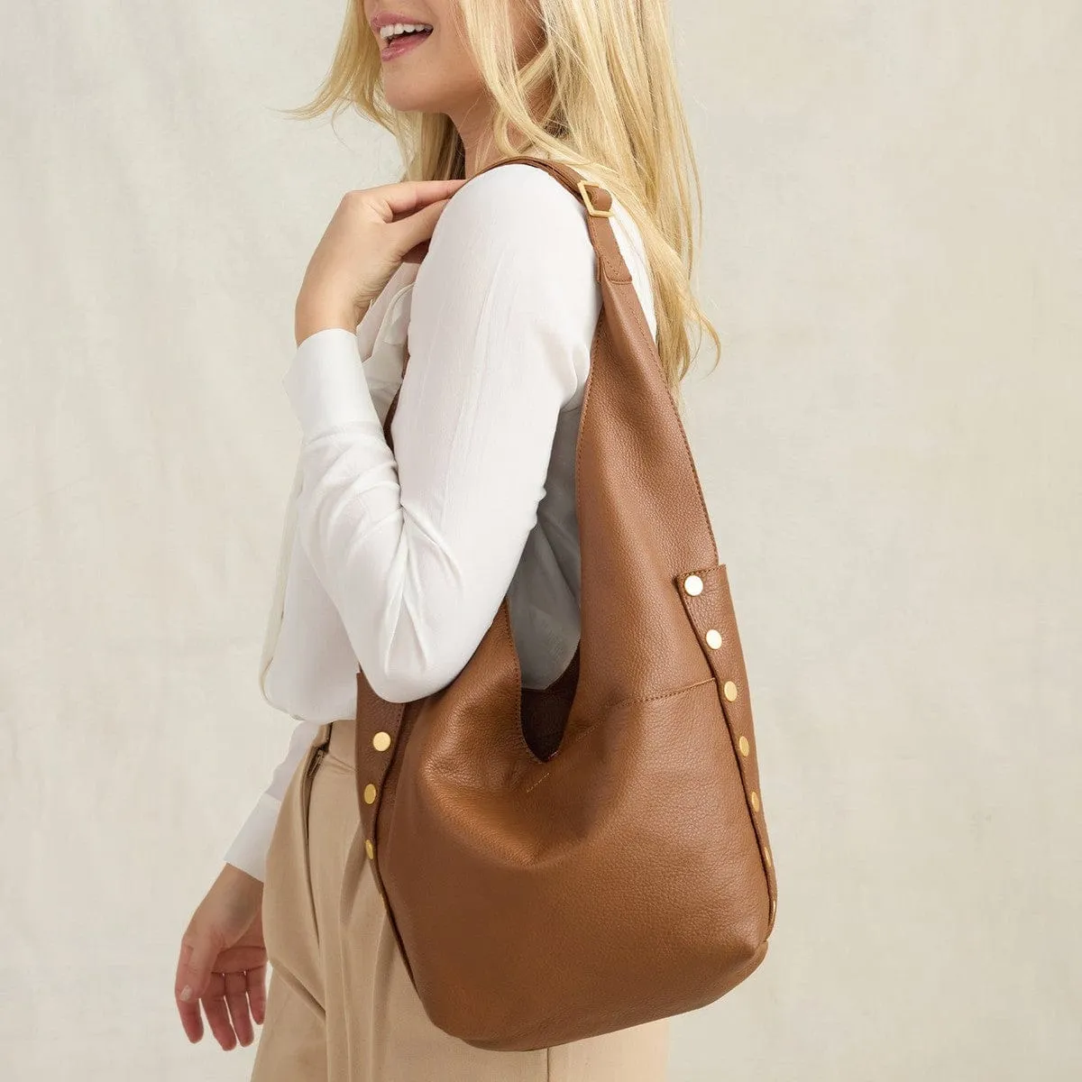 TOM ZIP - Mahogany Pebble/Brushed Gold Red Zip