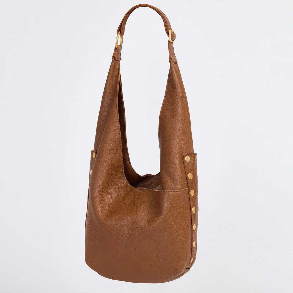 TOM ZIP - Mahogany Pebble/Brushed Gold Red Zip