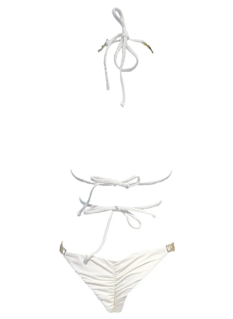 White June Strappy Triangle Top & Tango Bottom