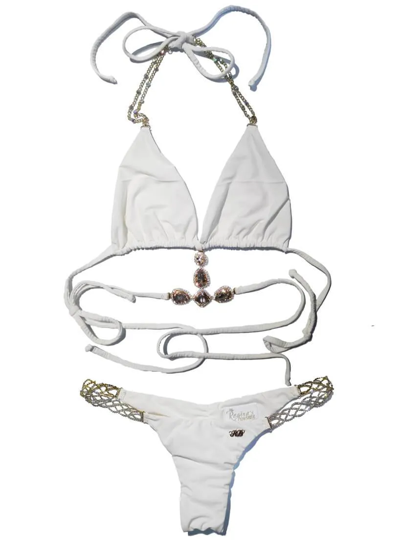 White June Strappy Triangle Top & Tango Bottom