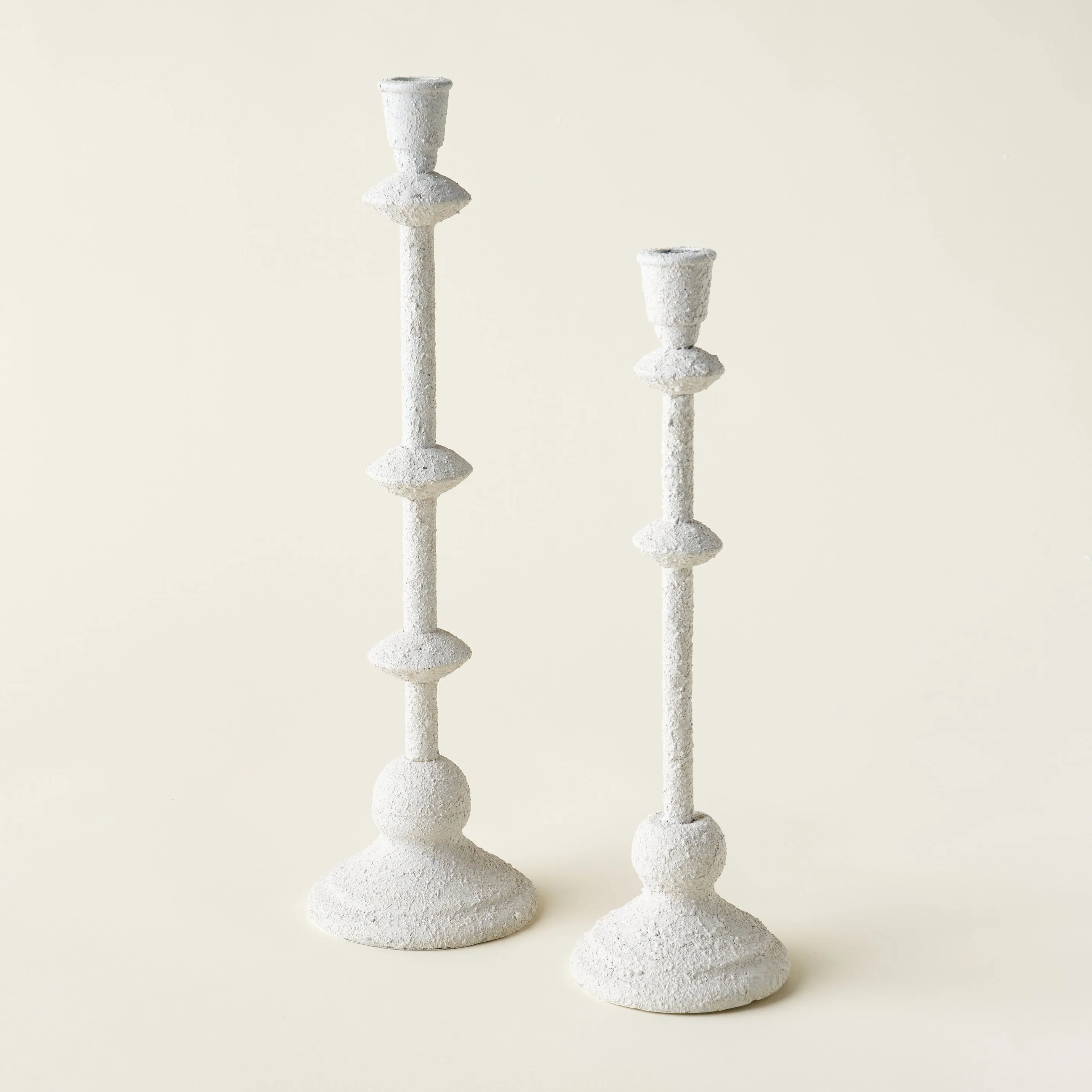 White Metal Taper Holder