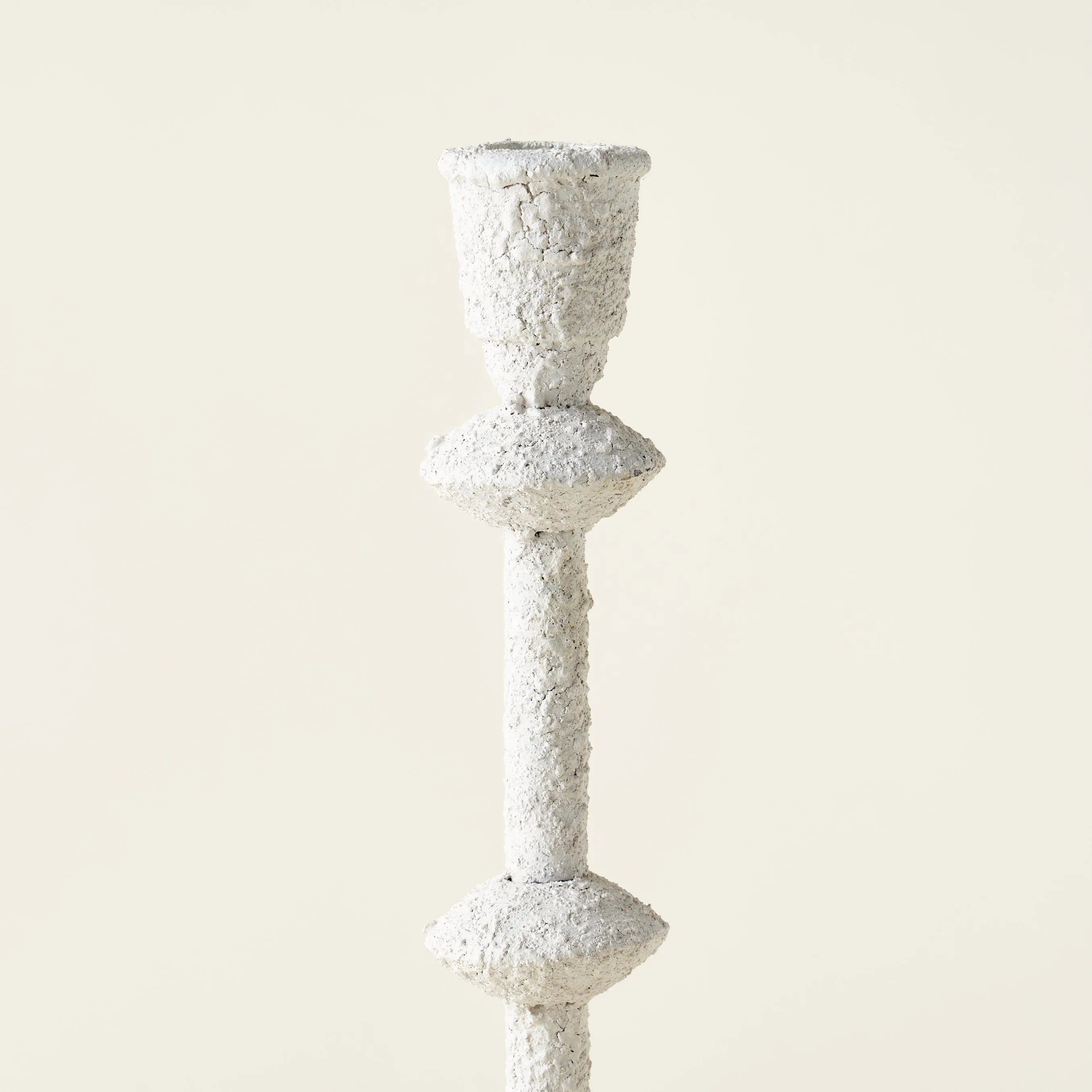 White Metal Taper Holder