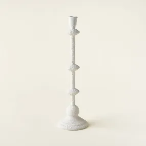 White Metal Taper Holder