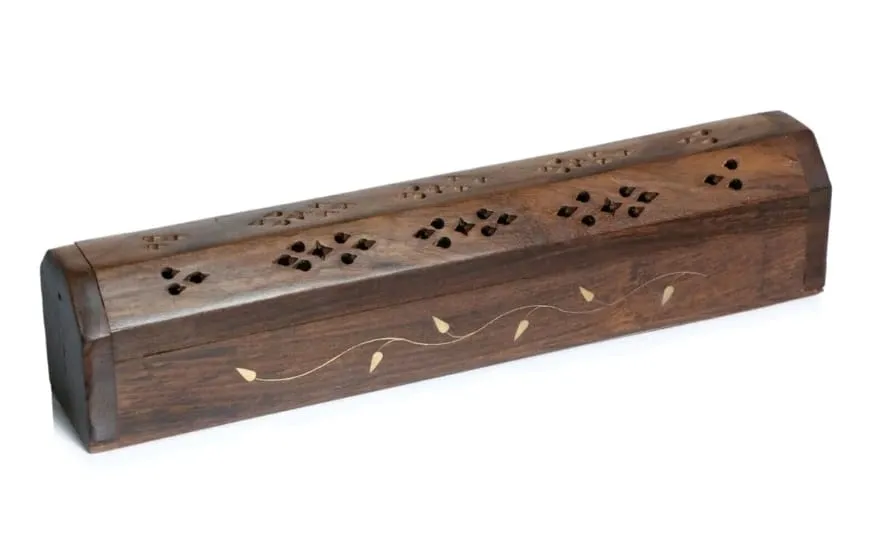 White Washed Incense Holder - Simple