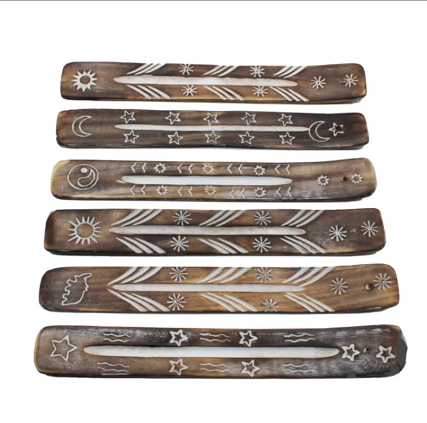 White Washed Incense Holder - Simple