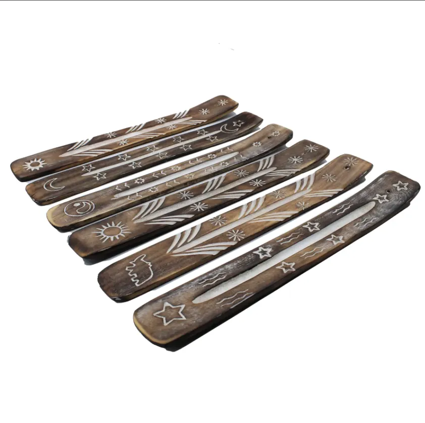 White Washed Incense Holder - Simple