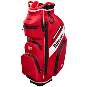 Wilson Exo Dry Waterproof Cart Bag - Staff Red/Black/White