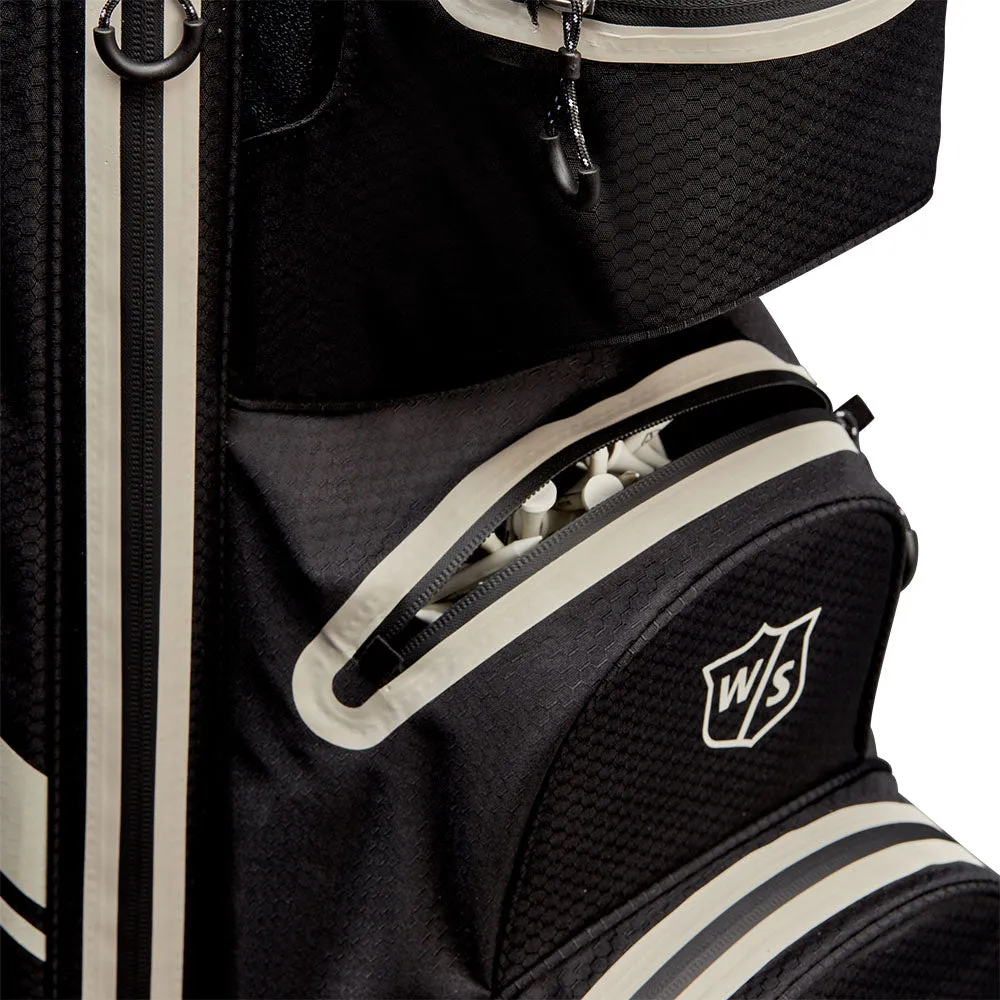 Wilson Exo Dry Waterproof Cart Bag - Staff Red/Black/White