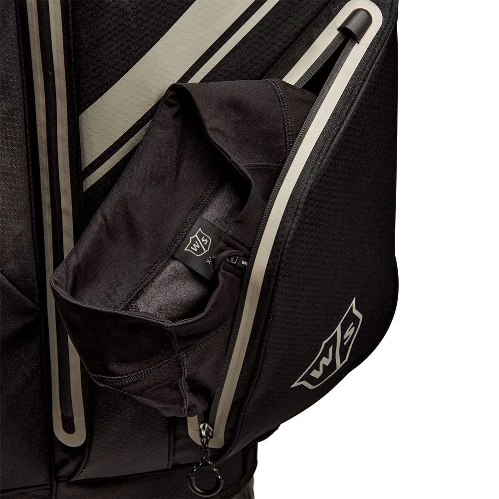 Wilson Exo Dry Waterproof Cart Bag - Staff Red/Black/White