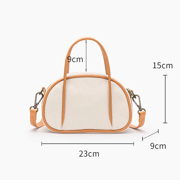 Womens Small Canvas Handbags Off White Crossbody Bag