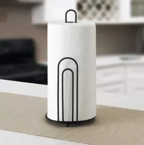 Wrought Iron Tissue Roll Towel Holder for Kitchen 12x12x25 cm