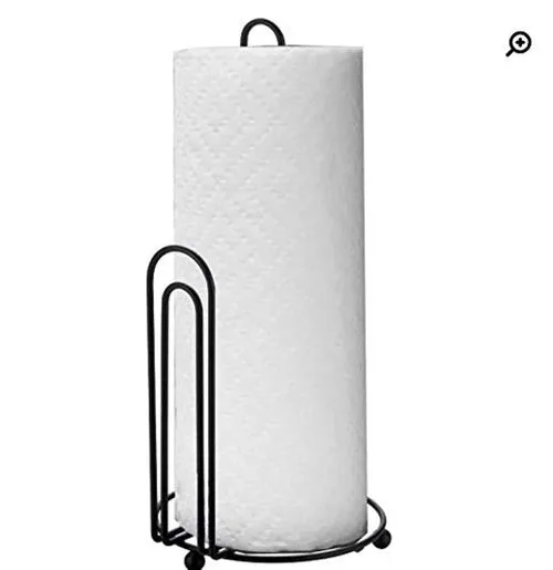 Wrought Iron Tissue Roll Towel Holder for Kitchen 12x12x25 cm