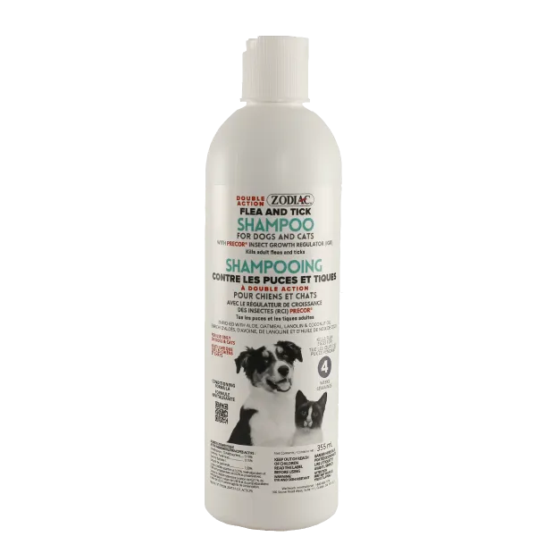 Zodiac Double Action Flea & Tick Shampoo for Dogs and Cats